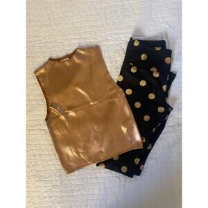 Bundle Gold Sheep Dots + Tueba Shimmery Gold Tank
